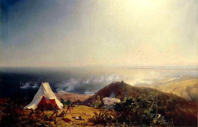 Attaque d'Alger par mer - le 29 juin 1830 - par Théodore Gudin - 1831